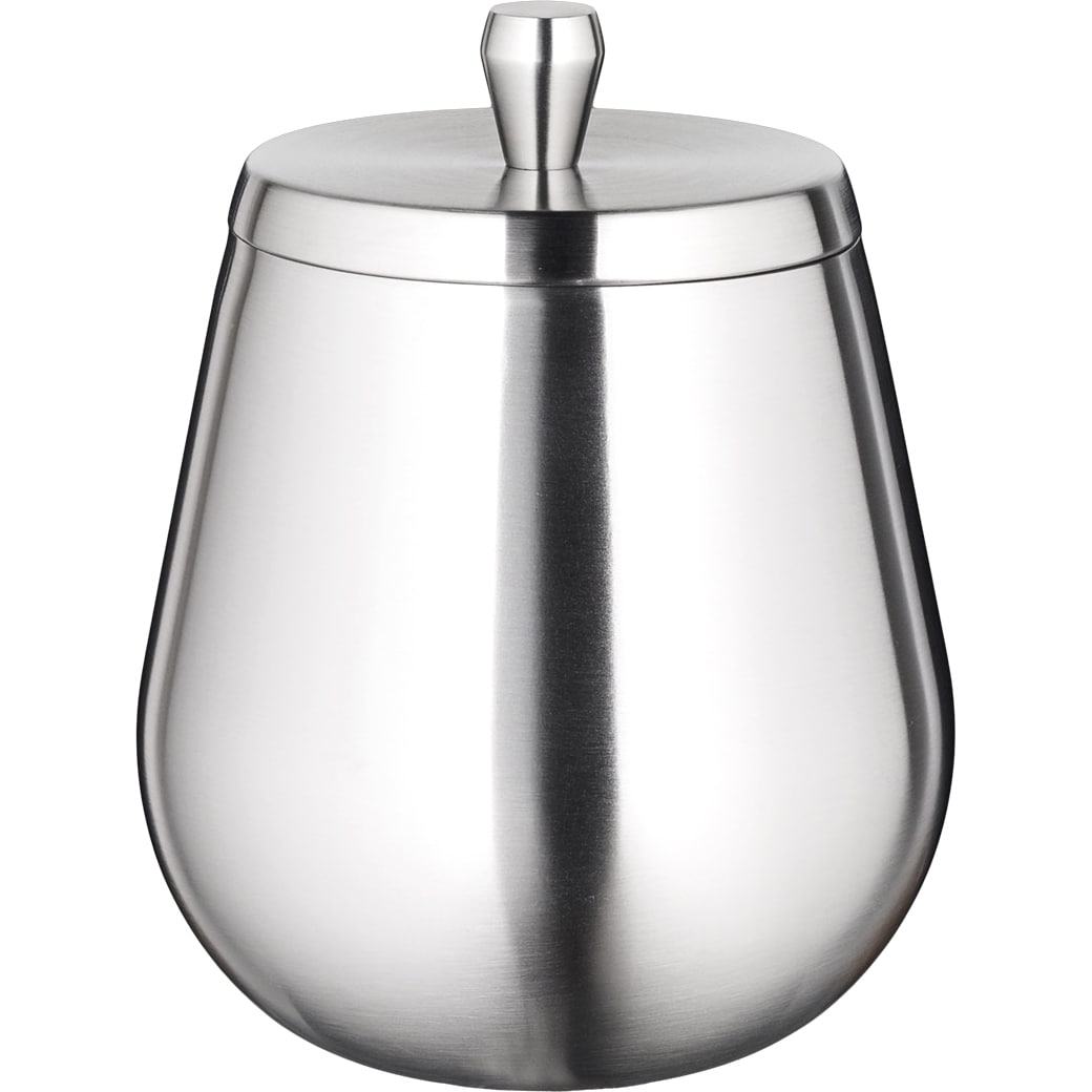Kraftware Orb 1.6 Quart Brushed Stainless Ice Bucket