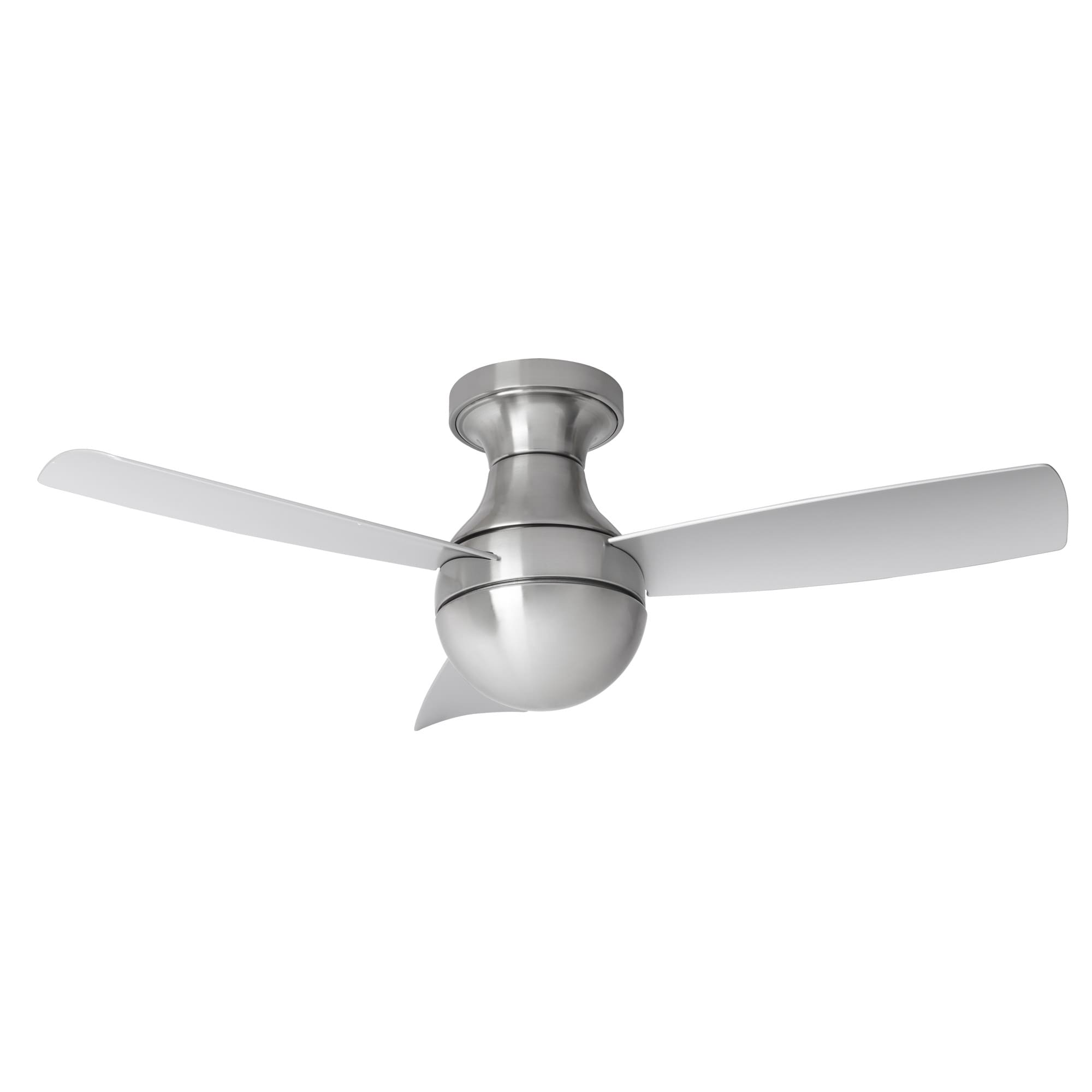 Orb 3 Blade Smart Compatible Flush Mount Fan 54In Brushed Aluminum
