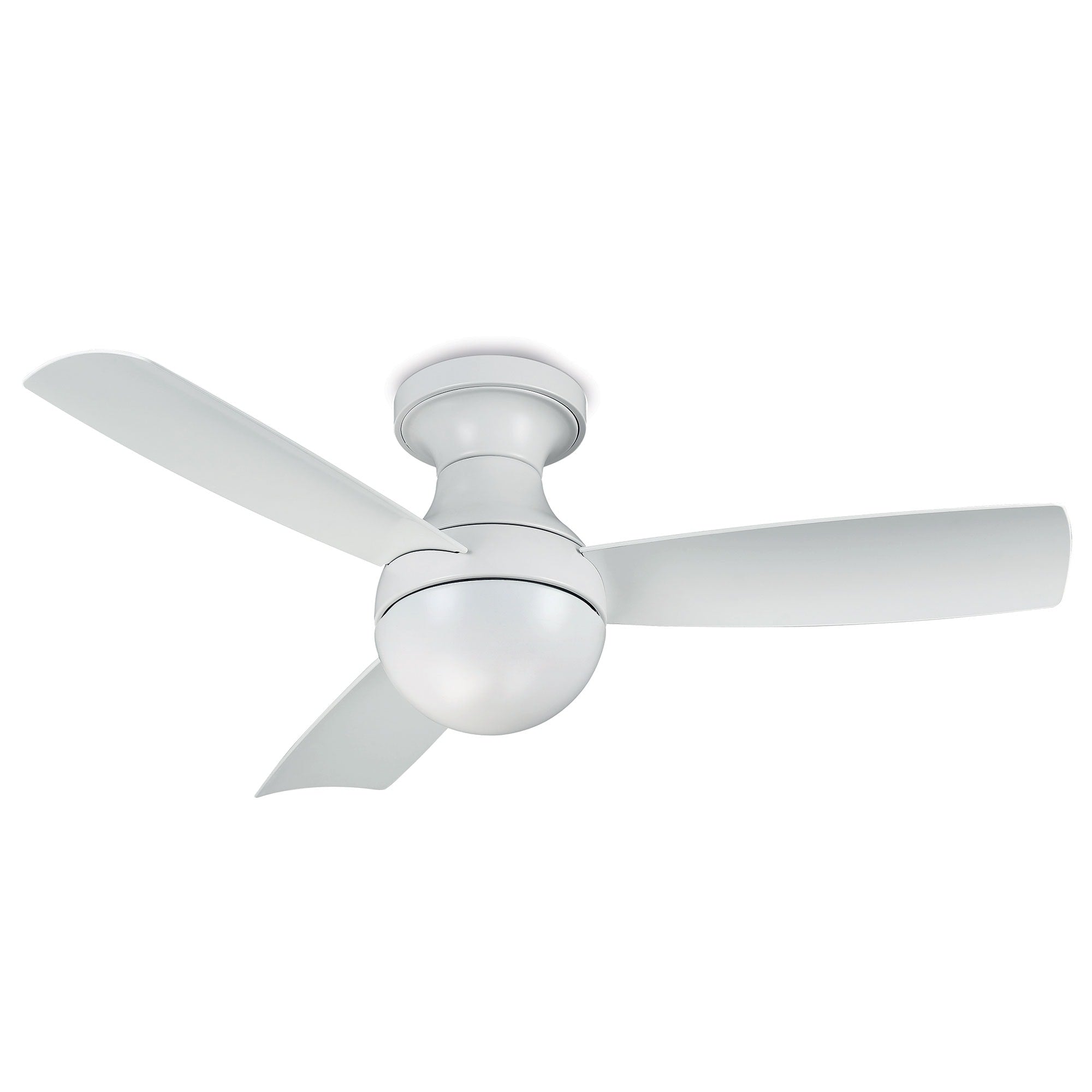 Orb 3 Blade Smart Compatible Flush Mount Fan 54In Matte White