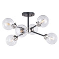 Vaxcel Orbit 25 Semi Flush Mount Satin Nickel And Oil Rubbed Bronze