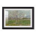 Orchard In Blossom 1888 Vincent Van Gogh Custom Framed Print