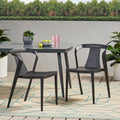 Orchid Outdoor Stacking Dining Chair Set Of 2 By Christopher Knight Home 21.50 W X 19.50 D X 30.50 H