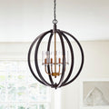 Orcus 4 Light Globe Chandelier