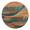 Orelsi Beige Brown Polyester Area Rug