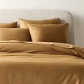 Classic Organic Cotton Sateen 520 Thread Count Smoked Amber King Bedding Set