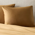 Classic Organic Cotton Sateen 520 Thread Count Smoked Amber King Duvet Cover