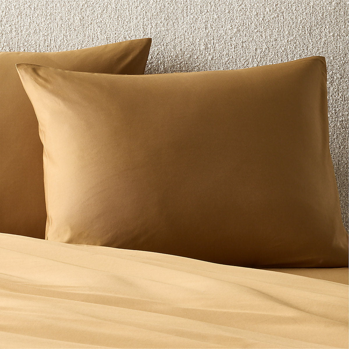 Classic Organic Cotton Sateen 520 Thread Count Smoked Amber King Duvet Cover