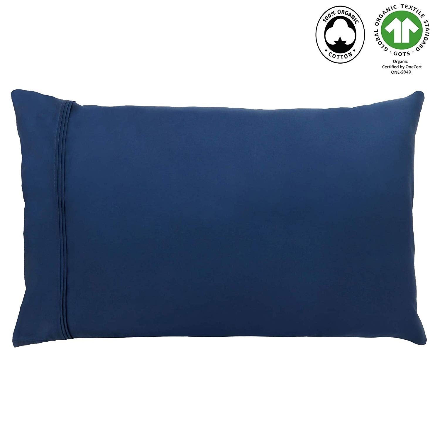 Organic Cotton Wrinkle Resistant Pillow Case Pair 20 X 26