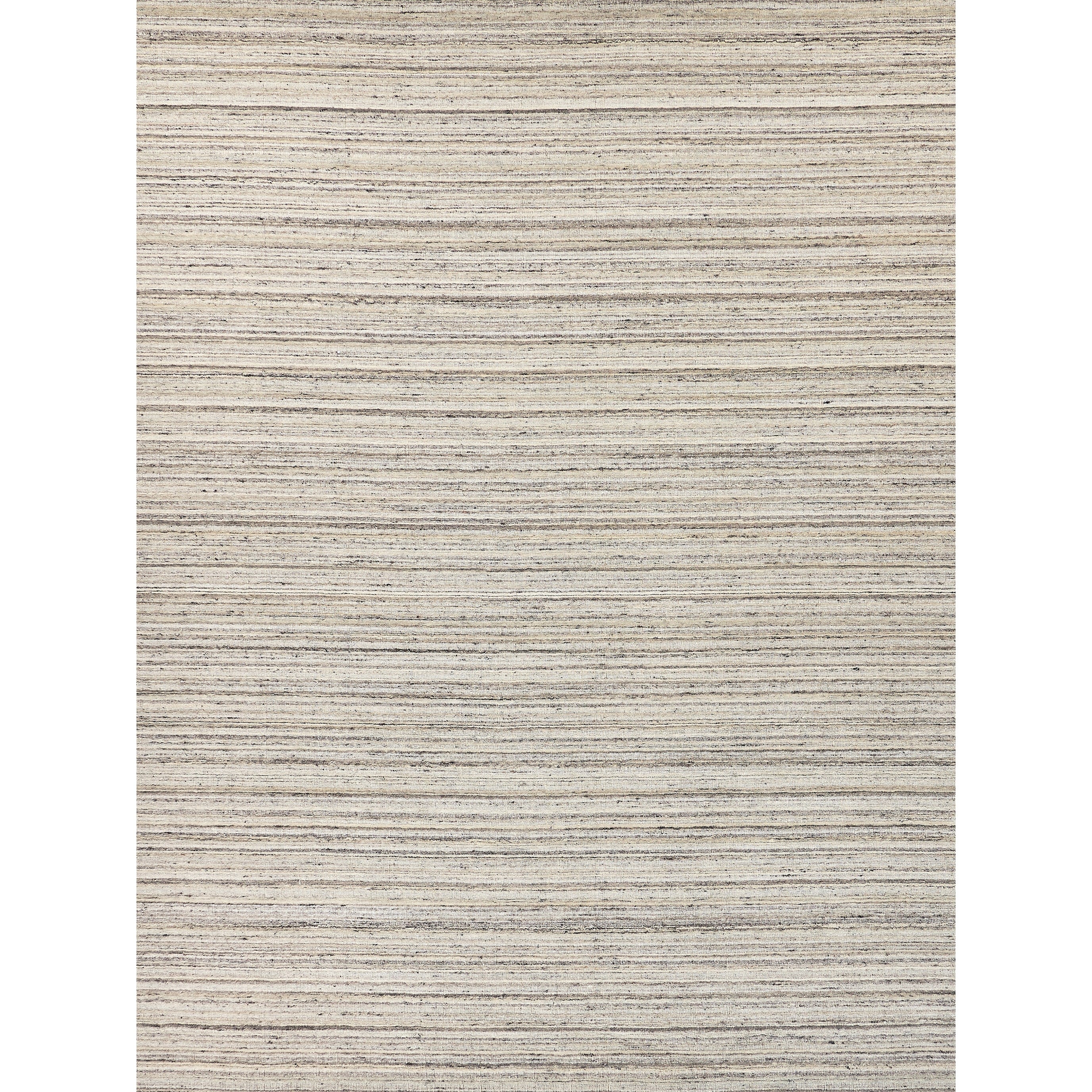 Organica Handloomed New Zealand Wool Gray Beige Area Rug 6 X 9