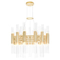 Orgue 42 Light Chandelier With Brass Finish 20 In
