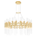 Orgue 32 In. 72 Light Chandelier With Brass Finish 32 In
