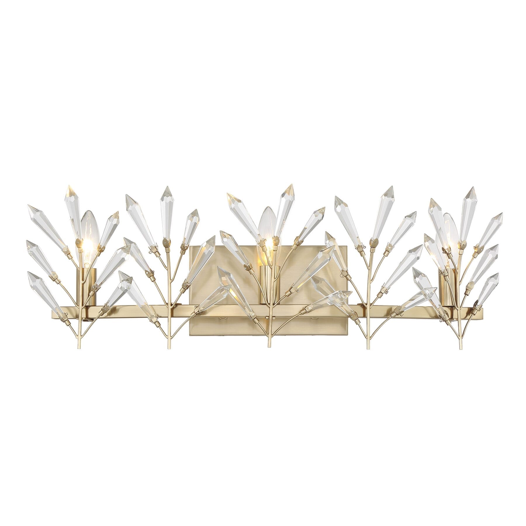 Orianna 3 Light Bathroom Vanity Light In Noble Brass