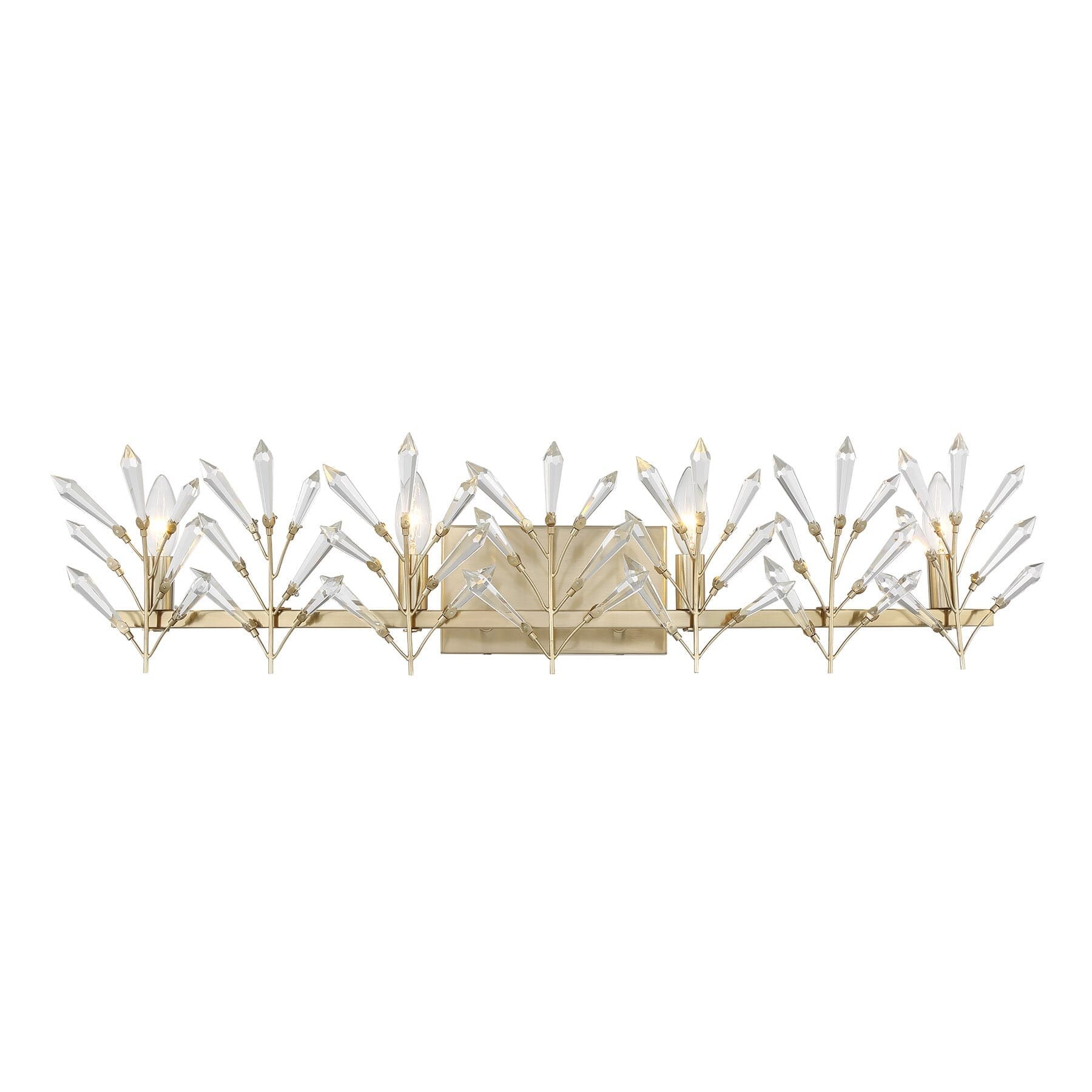 Orianna 4 Light Bathroom Vanity Light In Noble Brass