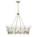 Orianna 8 Light Chandelier In Noble Brass
