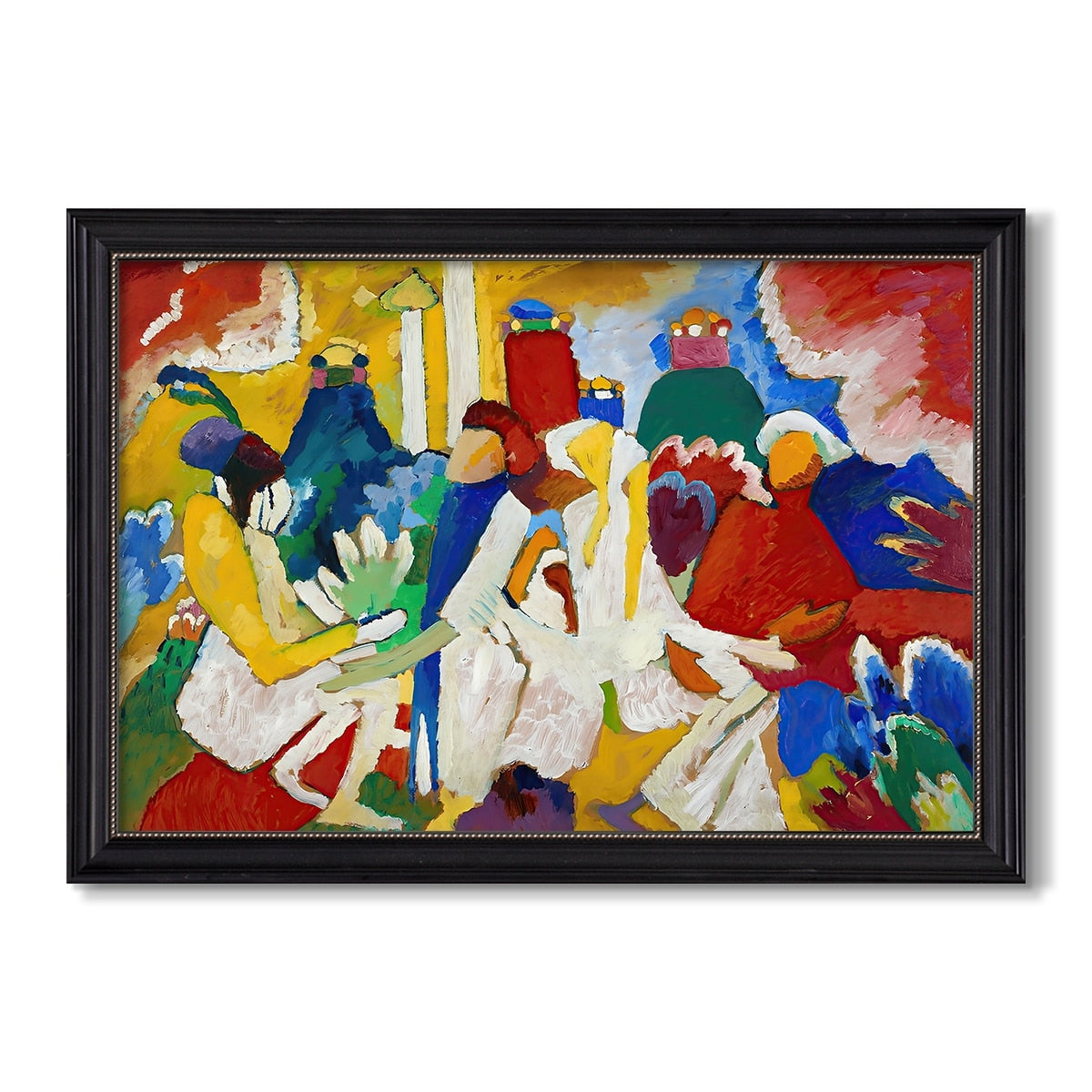 Oriental 1909 Wassily Kandinsky Custom Framed Canvas