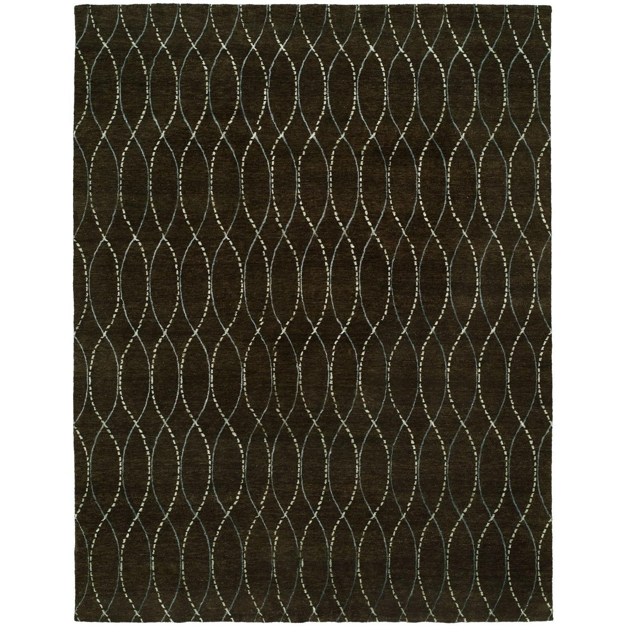 Origins Walnut Brown Hand Knotted Area Rug