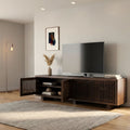 Origins By Alpine Nara 80 Tv Console Walnut