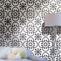 Orika In White And Black Handmade 8X8In Moroccan Tile Pack Of 12