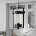Carbon Loft Ringol Industrial Metal And Glass Pendant In Blackened Bronze