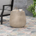 Orion Outdoor Contemporary Lightweight Concrete Accent Side Table By Christopher Knight Home 19.00 W X 19.00 D X 16.25 H