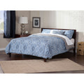 Orlando King Platform Bed With Open Foot Board In Walnut