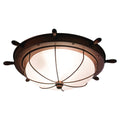 Vaxcel Orleans 15 Outdoor Ceiling Light Antique Red Copper