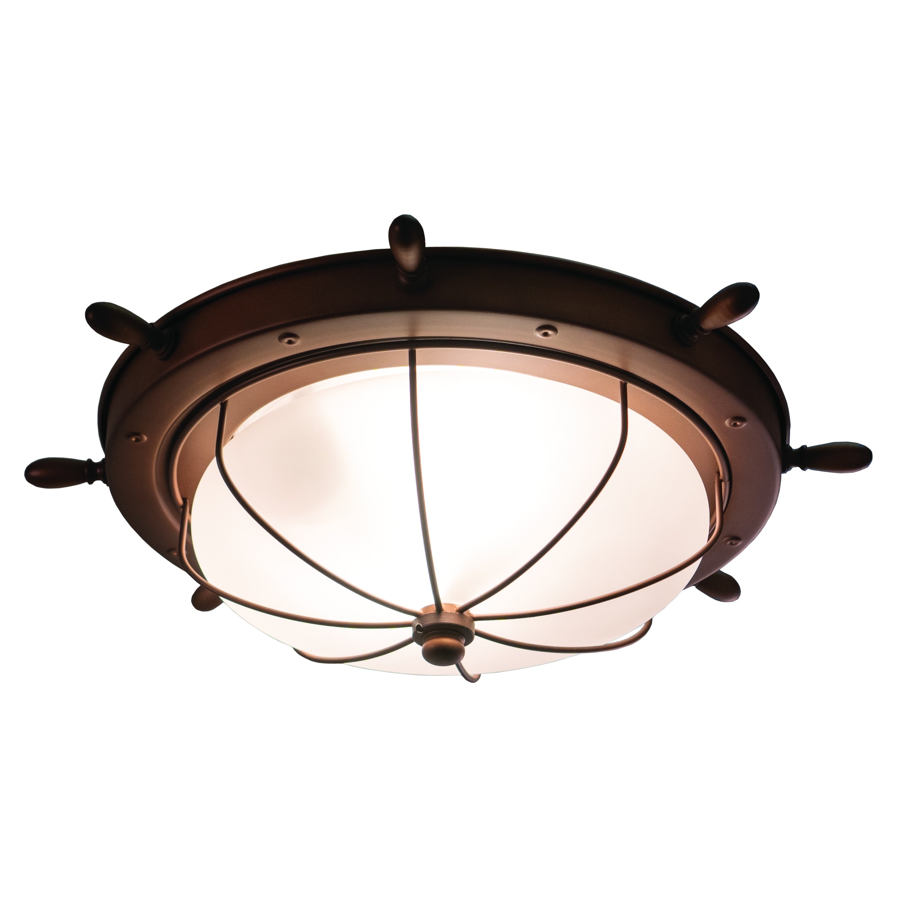 Vaxcel Orleans 15 Outdoor Ceiling Light Antique Red Copper