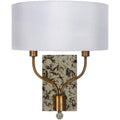Ortley Glam Mercury Glass 2 Light Wall Sconce 8 H X 4.5 W X 1.38 D