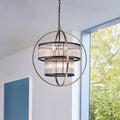 Orus 8 Light Globe Chandelier