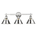 Orwell Ch 3 Light Bath Vanity In Chrome With Chrome Shade