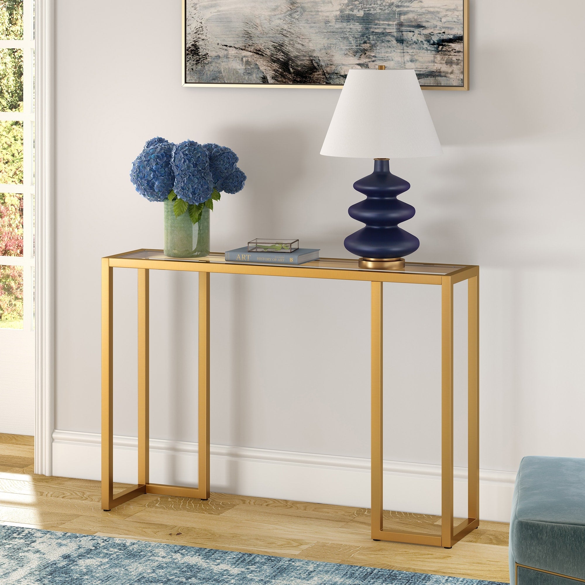 Oscar Blackened Bronze Console Table