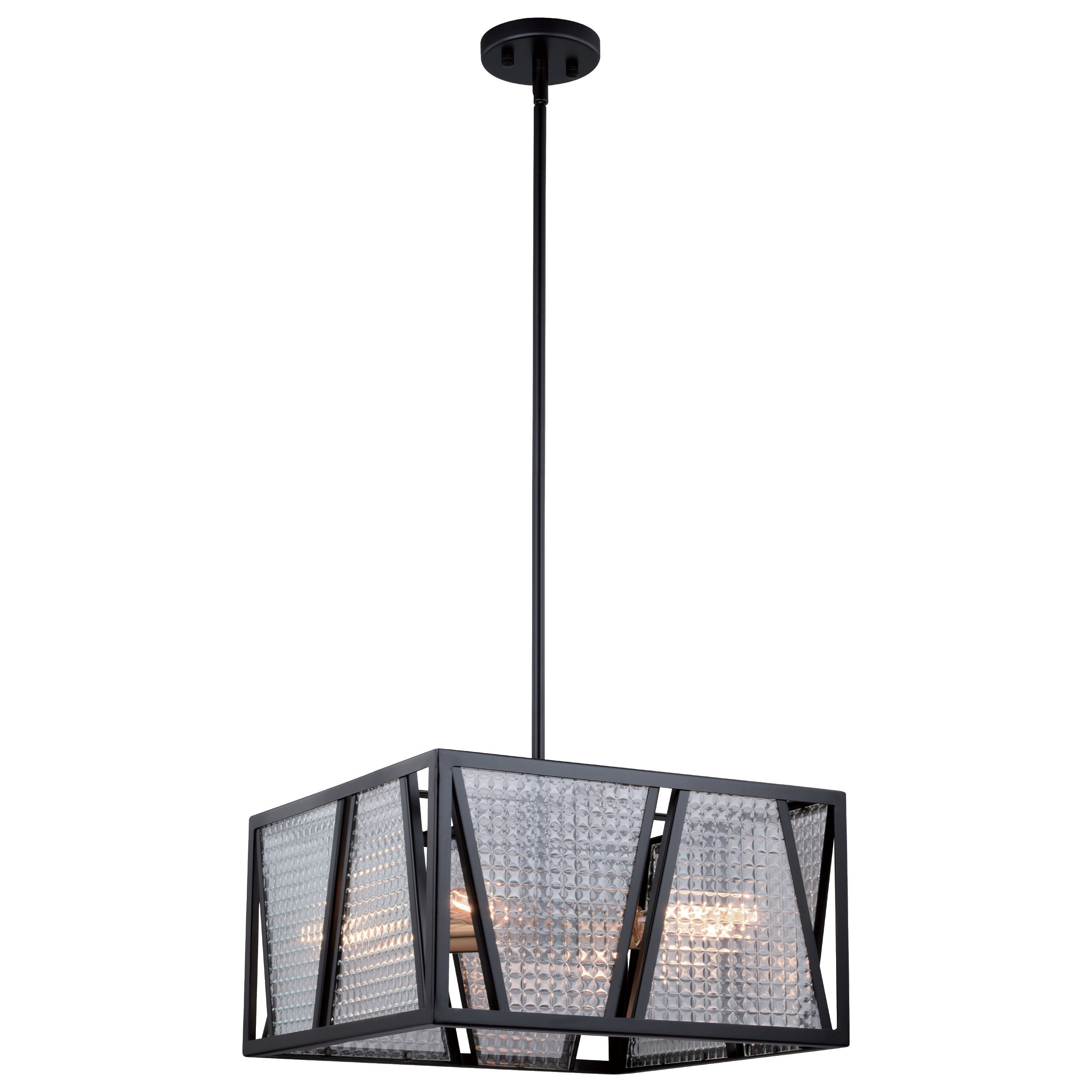 Oslo 4 Light Dual Mount Pendant Semi Flush Mount