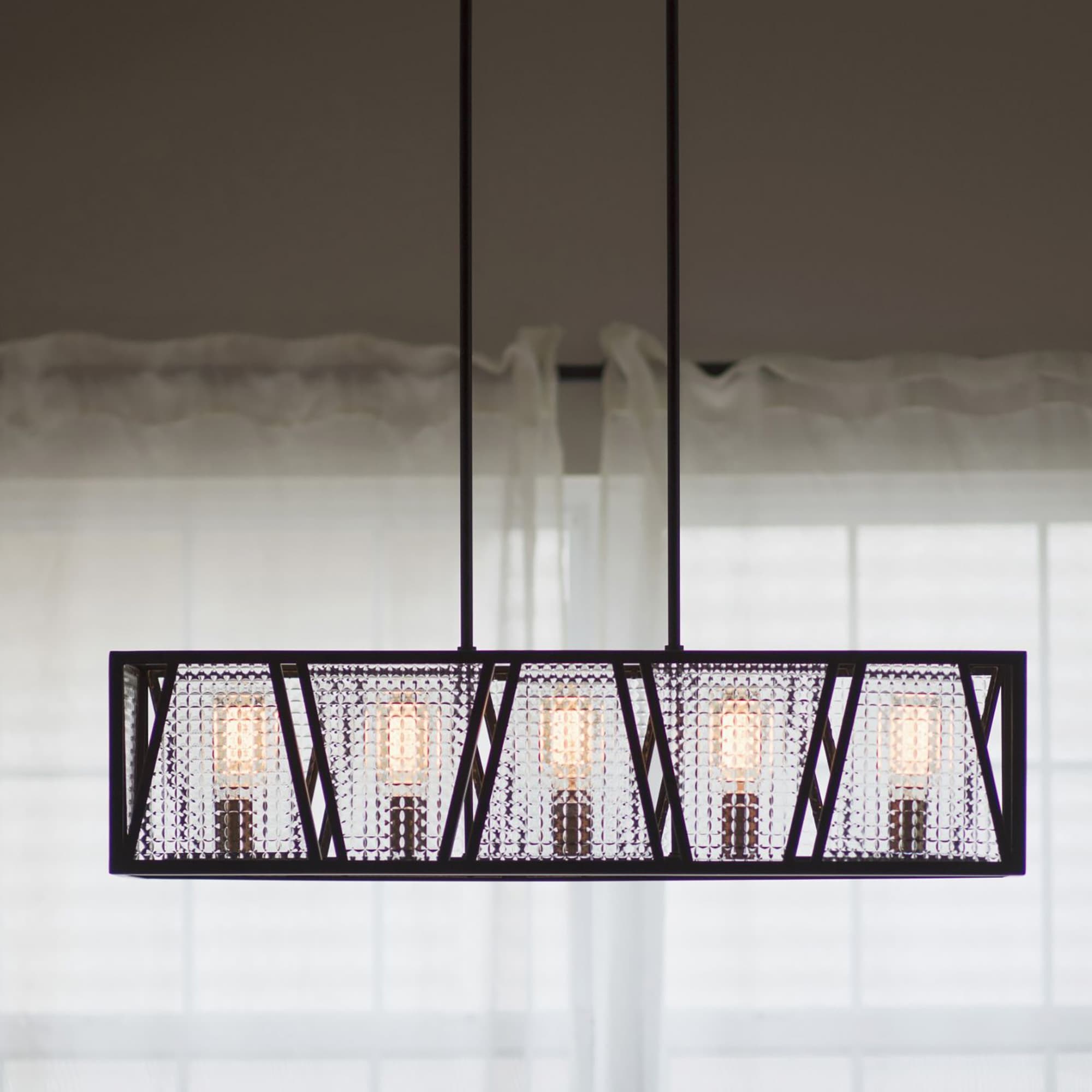 Oslo 5 Light Linear Chandelier