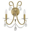 Othello 2 Light Vibrant Gold Wall Mount 14 W X 16 H X 6 D