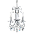 Crystorama Othello Collection 3 Light Polished Chrome Mini Chandelier