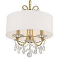 Othello 3 Light Vibrant Gold Chandelier 15 W X 15 H