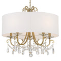 Othello 5 Light Vibrant Gold Chandelier 24 W X 21 H