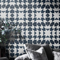 Oujda In Blue And White Handmade 8X8 In Moroccan Tiles Pack 12