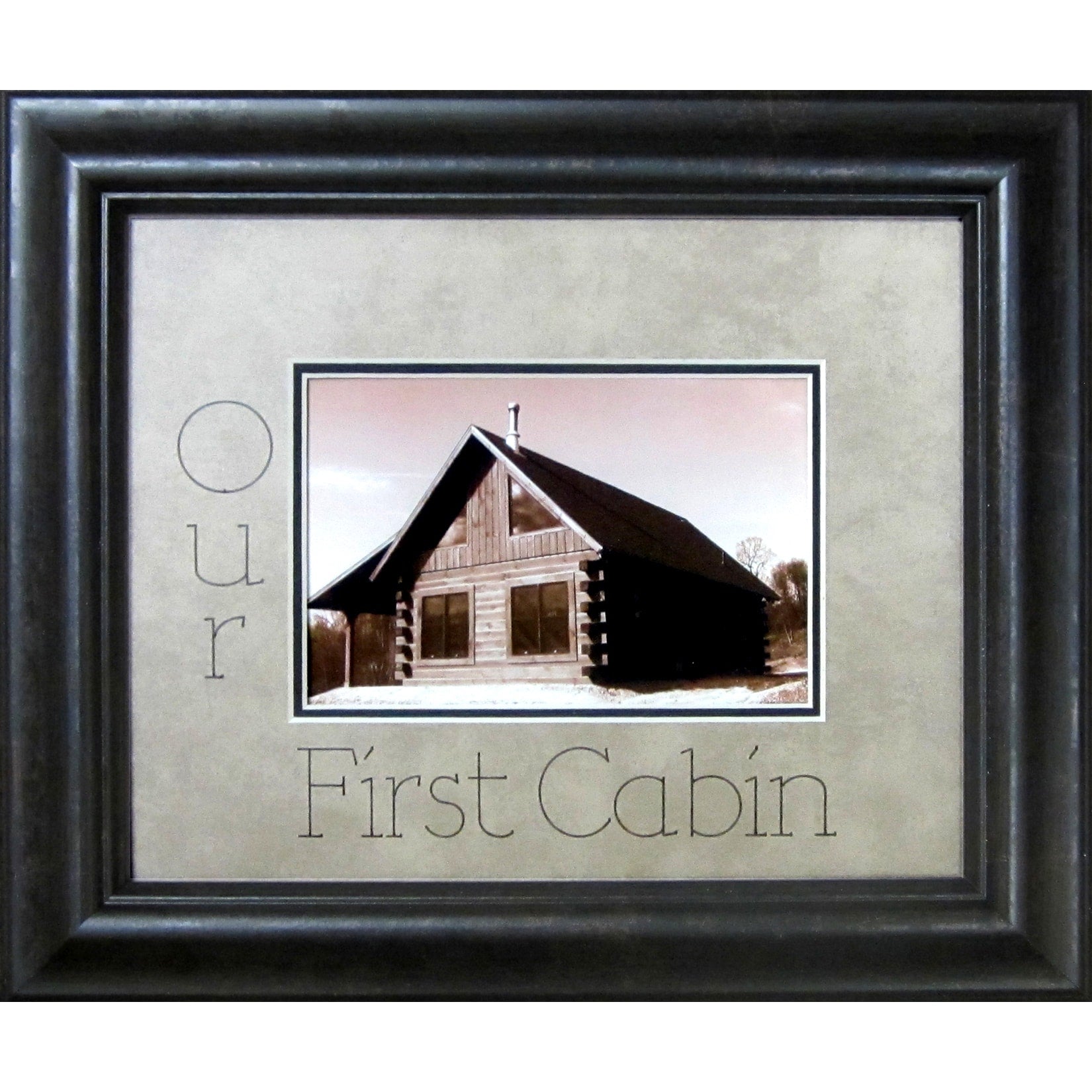 Our First Cabin Photo Frame