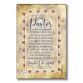 Our Pastor Wood Plaque With Easel And Hanger 6 Inches X 9 Inches