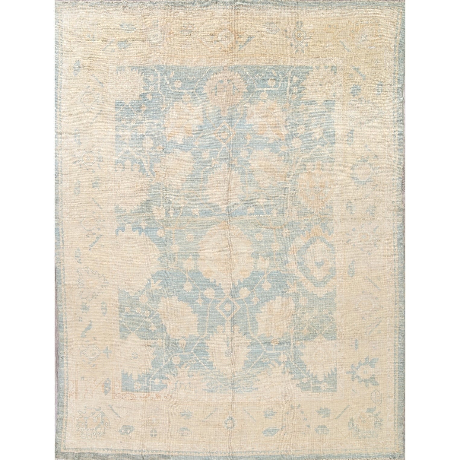Oushak All Over Handmade Wool Turkish Oriental Area Rug 1310 X 101