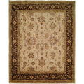 Oushak Ivory Brown Hand Knotted Area Rug 11 X 16 11 X 16