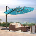 Outdoor 10Ft Led Patio Umbrella For Garden
