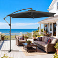 Outdoor 10Ft Patio Offset Umbrella For Garden