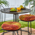 Havenside Home Dewey Outdoor 15 Inch Stripe Bistro Chair Cushions Set Of 2