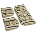 Blazing Needles All Weather U Shape Outdoor Settee Cushions Set Of 3