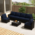 Outdoor 7 Piece Conversation Set With Coffee Table