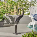 Outdoor Aluminum Crane Garden Statue 39 Inch Decorative Sculpture Shiny Copper Finish 16.50