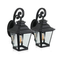 Outdoor Black Lantern Sconce Light 2 Pack 2 Pack
