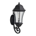 Outdoor Black Wall Lantern Sconce Light 1 Light